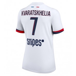 Paris Saint-Germain Khvicha Kvaratskhelia #7 Bortatröja Kvinnor 2025-26 Kortärmad
